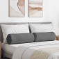 vidaXL Μαξιλάρια Στήριγμα 2 pcs Σκούρο Γκρι Ø 25 x 70 cm