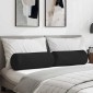 vidaXL Μαξιλάρια Στήριγμα 2 pcs Μαύρο Ø 25 x 70 cm Ύφασμα Μικροΐνας
