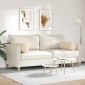 vidaXL Μαξιλάρια Στήριγμα 2 pcs Κρεμ Ø 25 x 70 cm Ύφασμα Μικροΐνας