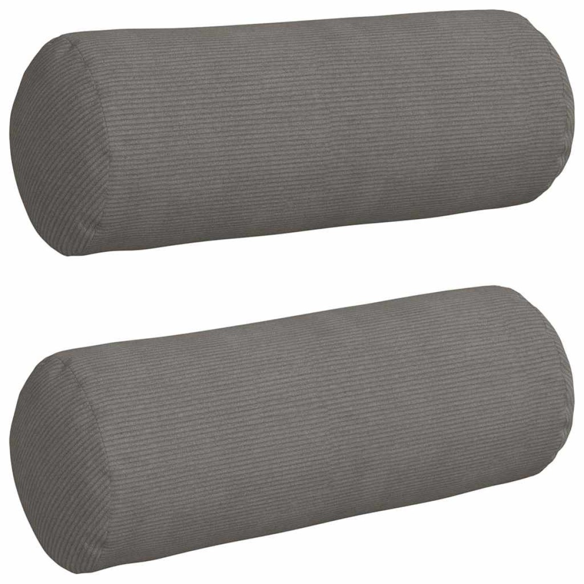 vidaXL Μαξιλάρια Στήριγμα 2 pcs Ανοιχτό γκρι Ø 25 x 70 cm