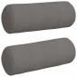 vidaXL Μαξιλάρια Στήριγμα 2 pcs Ανοιχτό γκρι Ø 25 x 70 cm