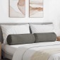 vidaXL Μαξιλάρια Στήριγμα 2 pcs Ανοιχτό γκρι Ø 25 x 70 cm