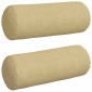 vidaXL Μαξιλάρια Στήριγμα 2 pcs Γκρι Πράσινο Ø 25 x 70 cm