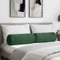 vidaXL Μαξιλάρια Στήριγμα 2 pcs Σκούρο Πράσινο Ø 25 x 70 cm