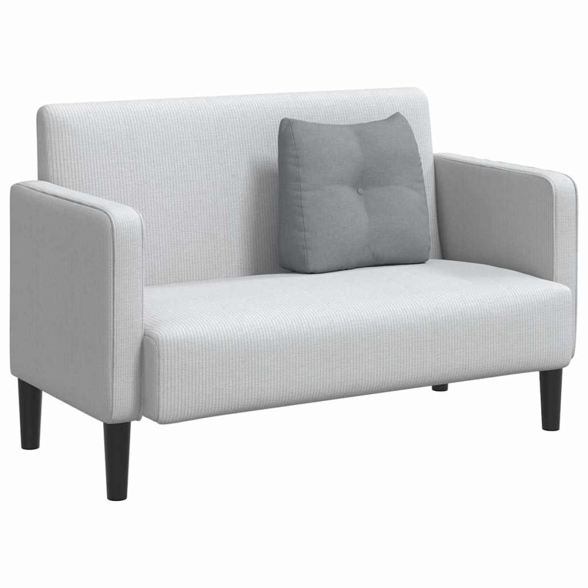 vidaXL Μαξιλάρι Πλάτης Ανοιχτό γκρι 45 x 24 x 50 εκ ύφασμα