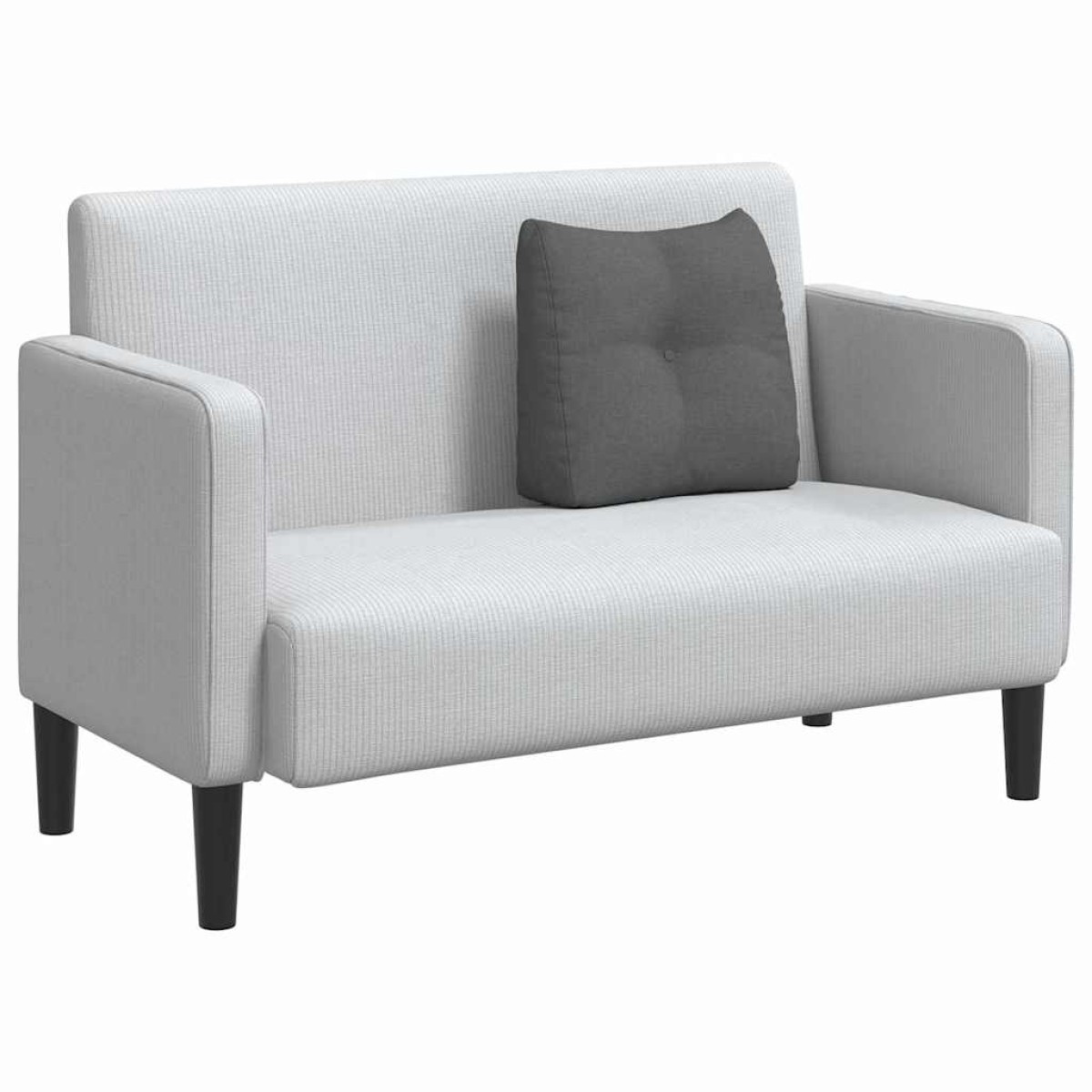 vidaXL Μαξιλάρι Πλάτης Σκούρο Γκρι 45 x 24 x 50 εκ ύφασμα
