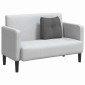 vidaXL Μαξιλάρι Πλάτης Σκούρο Γκρι 45 x 24 x 50 εκ ύφασμα