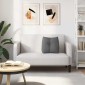 vidaXL Μαξιλάρι Πλάτης Σκούρο Γκρι 45 x 24 x 50 εκ ύφασμα