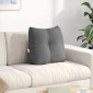 vidaXL Μαξιλάρι Πλάτης Σκούρο Γκρι 45 x 24 x 50 εκ ύφασμα