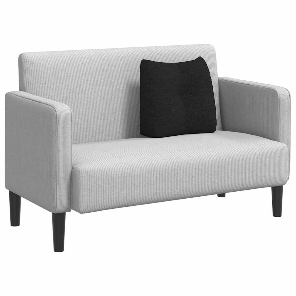 vidaXL Μαξιλάρι Πλάτης Μαύρο 45 x 24 x 50 εκ ύφασμα