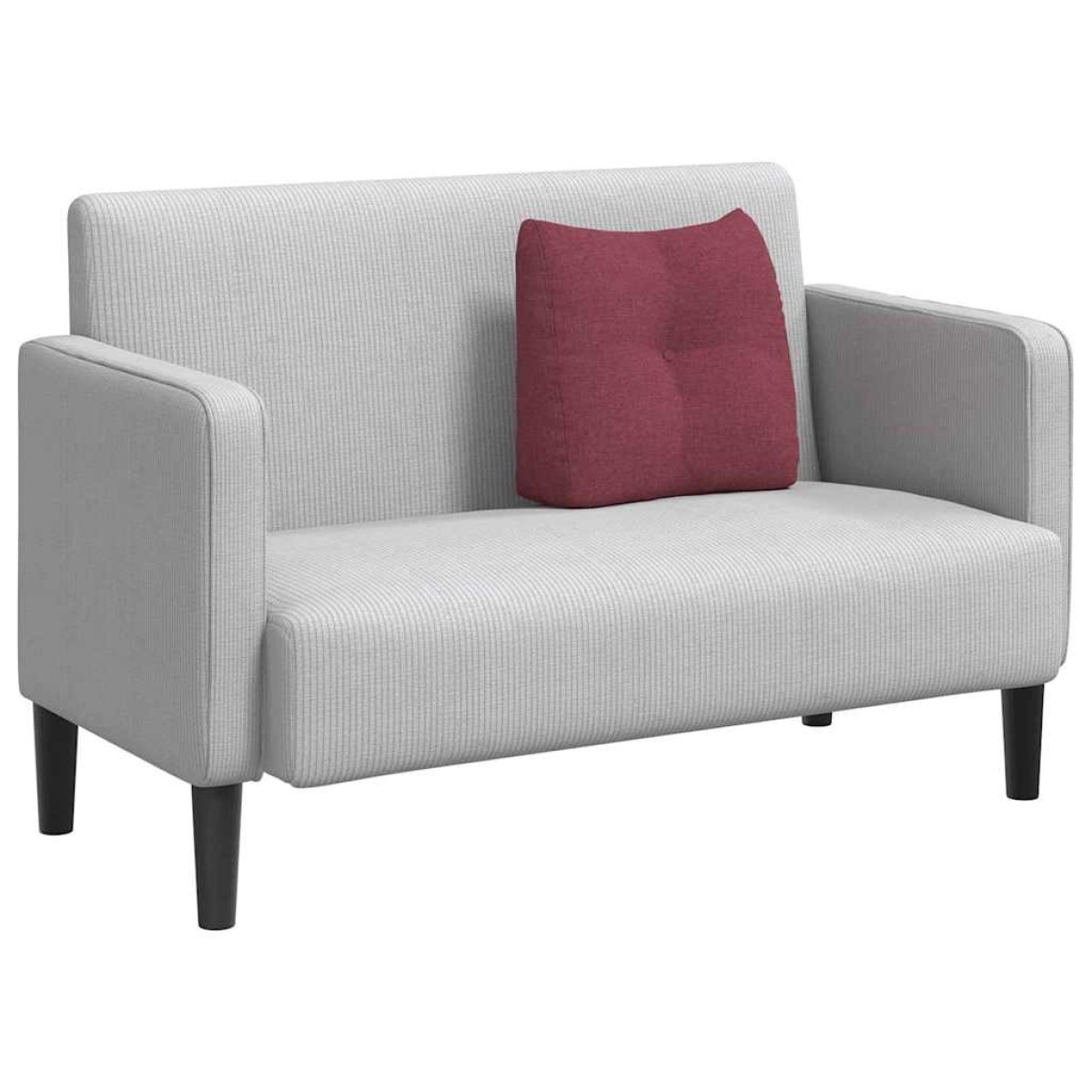 vidaXL Μαξιλάρι Πλάτης Κόκκινο 45 x 24 x 50 εκ ύφασμα