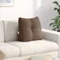vidaXL Μαξιλάρι Πλάτης Καφέ 45 x 24 x 50 εκ ύφασμα