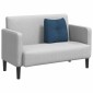 vidaXL Μαξιλάρι Πλάτης Μπλε 45 x 24 x 50 εκ ύφασμα