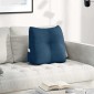 vidaXL Μαξιλάρι Πλάτης Μπλε 45 x 24 x 50 εκ ύφασμα