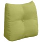 vidaXL Μαξιλάρι Πλάτης Ανοιχτό Πράσινο 45 x 24 x 50 εκ ύφασμα