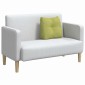 vidaXL Μαξιλάρι Πλάτης Ανοιχτό Πράσινο 45 x 24 x 50 εκ ύφασμα