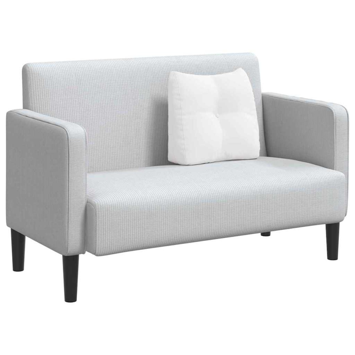 vidaXL Μαξιλάρι Πλάτης Λευκό 45 x 24 x 50 εκ ύφασμα