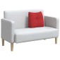 vidaXL Μαξιλάρι Πλάτης Κόκκινο 45 x 24 x 50 εκ ύφασμα
