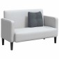 vidaXL Μαξιλάρι Πλάτης Σκούρο Γκρι 45 x 24 x 50 εκ Βελούδο