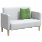 vidaXL Μαξιλάρι Πλάτης Ανοιχτό Πράσινο 45 x 24 x 50 εκ Βελούδο