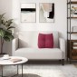 vidaXL Μαξιλάρι Πλάτης Κόκκινο 45 x 24 x 50 εκ Βελούδο