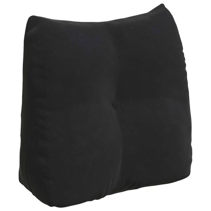 vidaXL Μαξιλάρι Πλάτης Μαύρο 45 x 24 x 50 εκ Βελούδο