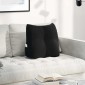 vidaXL Μαξιλάρι Πλάτης Μαύρο 45 x 24 x 50 εκ Βελούδο