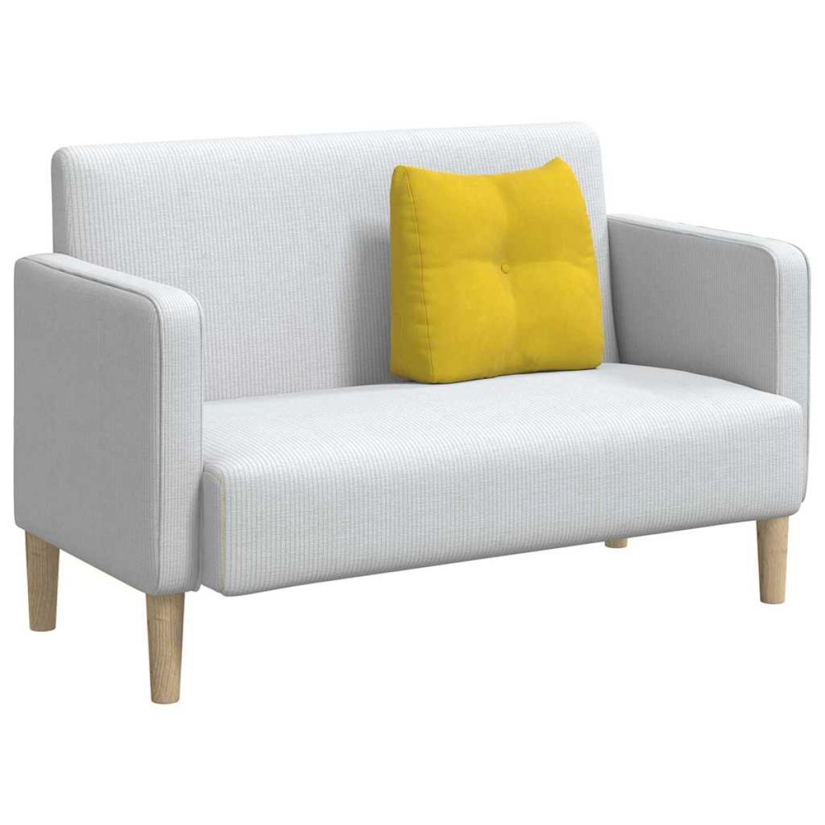 vidaXL Μαξιλάρι Πλάτης Κίτρινο 45 x 24 x 50 εκ Βελούδο