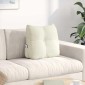 vidaXL Μαξιλάρι Πλάτης Κρεμ 45 x 24 x 50 εκ Βελούδο