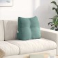 vidaXL Μαξιλάρι Πλάτης Θαλασσί 45 x 24 x 50 εκ Βελούδο