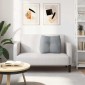 vidaXL Μαξιλάρι Πλάτης Ανοιχτό γκρι 60 x 24 x 50 εκ ύφασμα