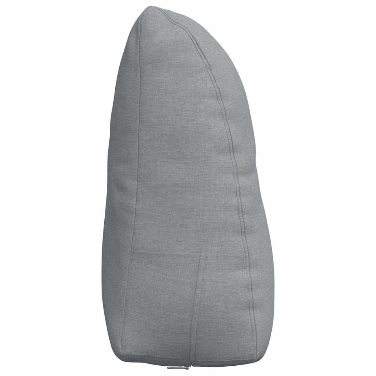 vidaXL Μαξιλάρι Πλάτης Ανοιχτό γκρι 60 x 24 x 50 εκ ύφασμα