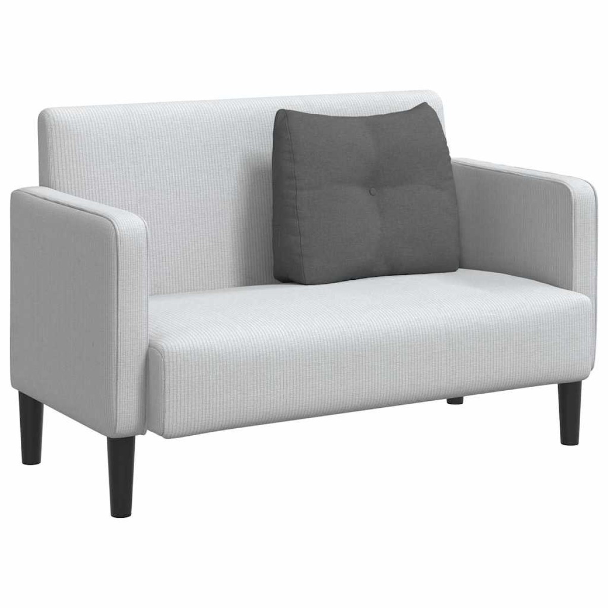 vidaXL Μαξιλάρι Πλάτης Σκούρο Γκρι 60 x 24 x 50 εκ ύφασμα