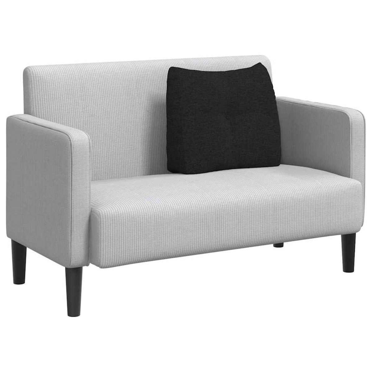 vidaXL Μαξιλάρι Πλάτης Μαύρο 60 x 24 x 50 εκ ύφασμα