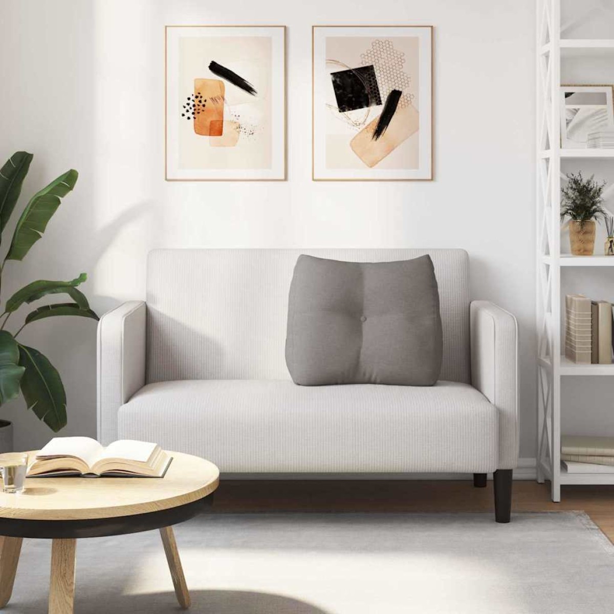 vidaXL Μαξιλάρι Πλάτης Taupe 60 x 24 x 50 εκ ύφασμα