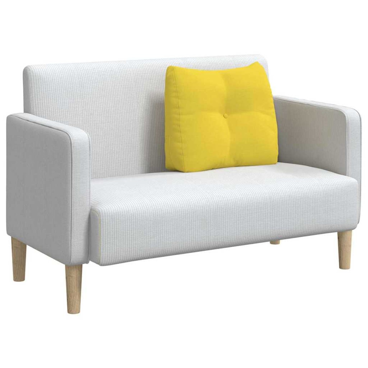 vidaXL Μαξιλάρι Πλάτης Απαλό Κίτρινο 60 x 24 x 50 εκ ύφασμα