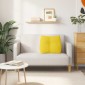 vidaXL Μαξιλάρι Πλάτης Απαλό Κίτρινο 60 x 24 x 50 εκ ύφασμα