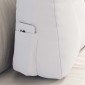 vidaXL Μαξιλάρι Πλάτης Λευκό 60 x 24 x 50 εκ ύφασμα