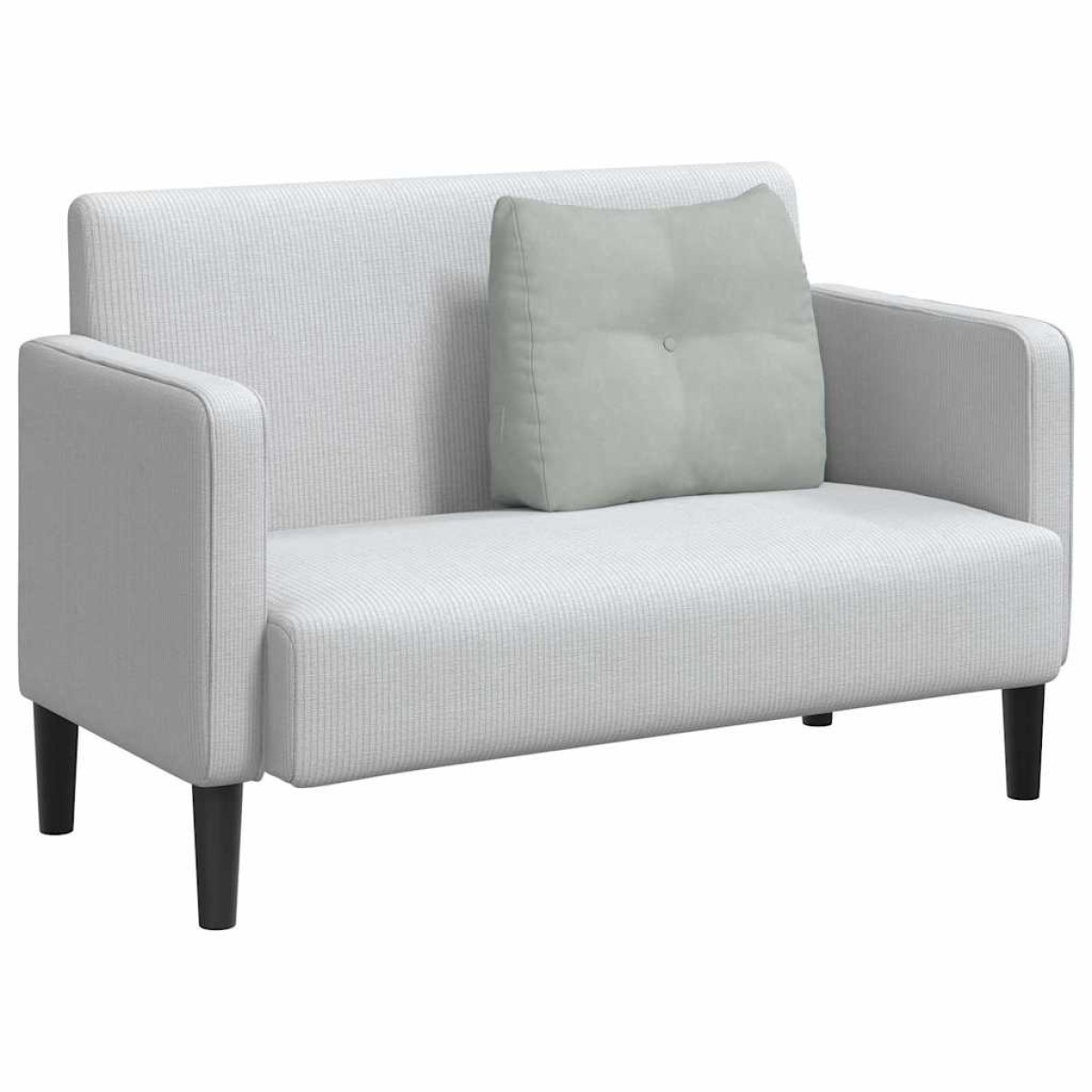 vidaXL Μαξιλάρι Πλάτης Ανοιχτό γκρι 60 x 24 x 50 εκ Βελούδο