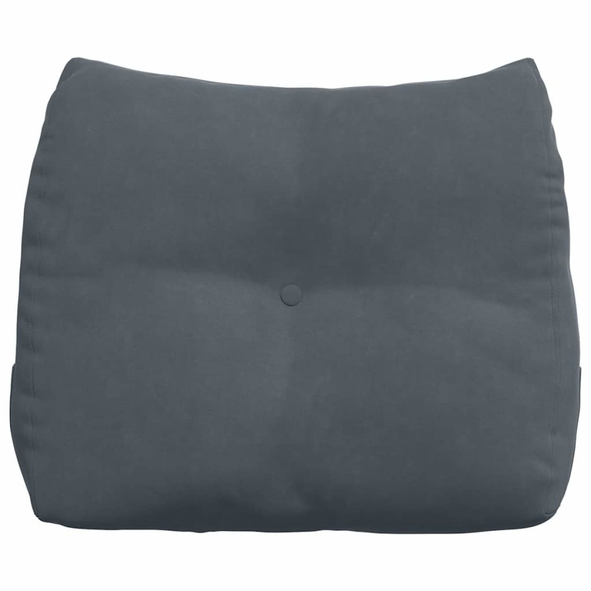vidaXL Μαξιλάρι Πλάτης Σκούρο Γκρι 60 x 24 x 50 εκ Βελούδο