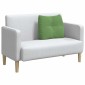 vidaXL Μαξιλάρι Πλάτης Ανοιχτό Πράσινο 60 x 24 x 50 εκ Βελούδο