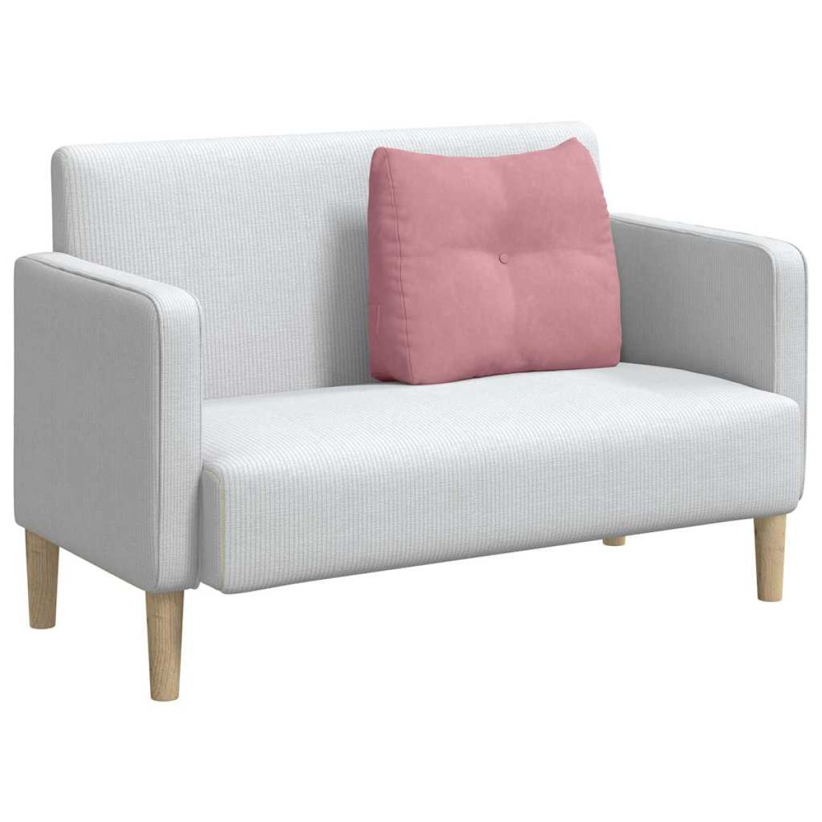 vidaXL Μαξιλάρι Πλάτης Ροζ 60 x 24 x 50 εκ Βελούδο