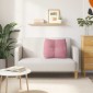 vidaXL Μαξιλάρι Πλάτης Ροζ 60 x 24 x 50 εκ Βελούδο