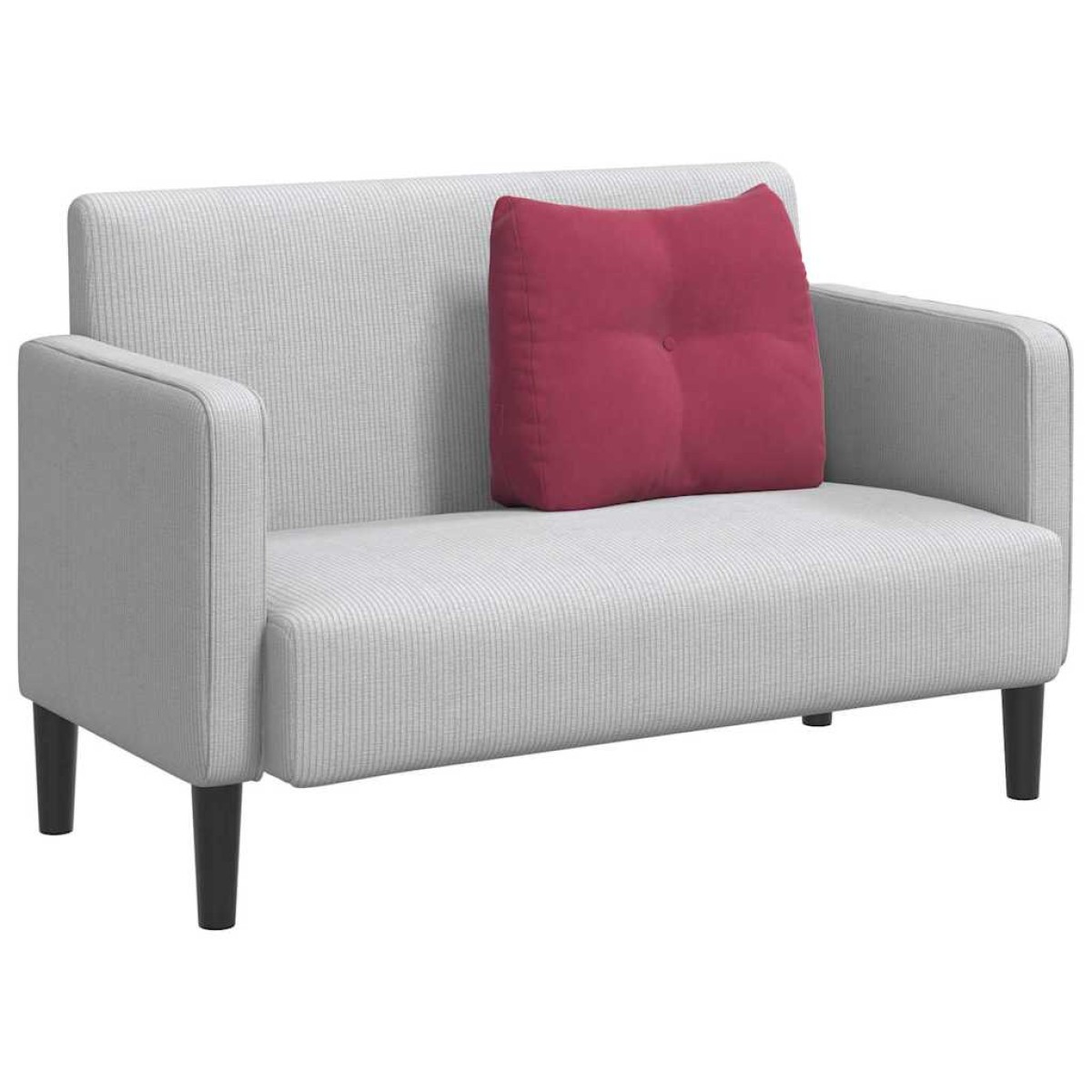 vidaXL Μαξιλάρι Πλάτης Κόκκινο 60 x 24 x 50 εκ Βελούδο