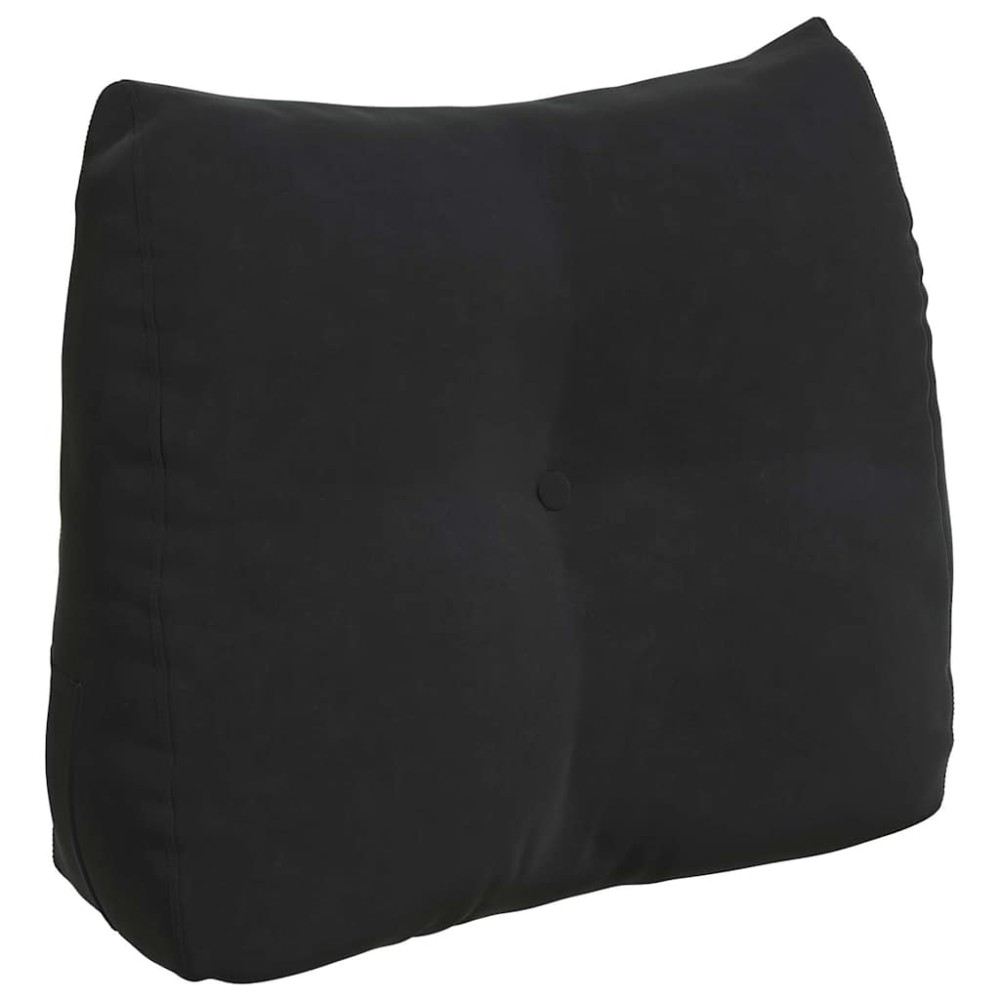 vidaXL Μαξιλάρι Πλάτης Μαύρο 60 x 24 x 50 εκ Βελούδο
