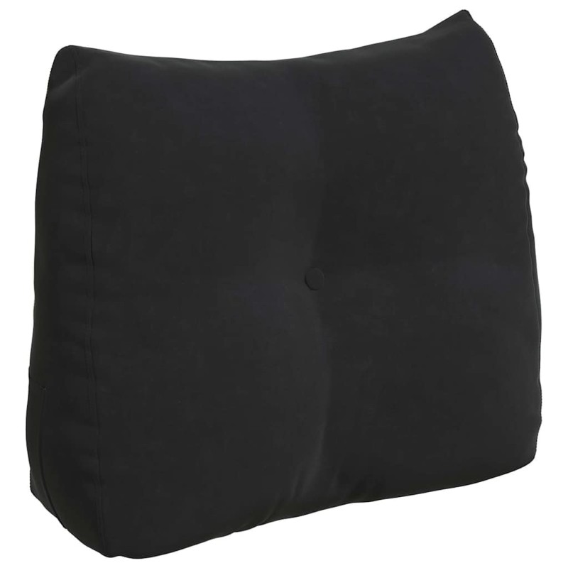 vidaXL Μαξιλάρι Πλάτης Μαύρο 60 x 24 x 50 εκ Βελούδο