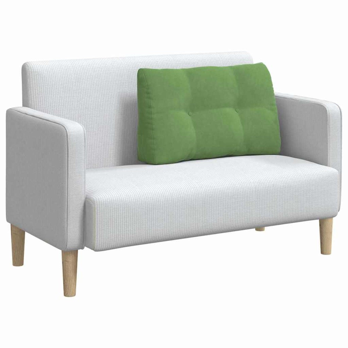 vidaXL Μαξιλάρι Πλάτης Ανοιχτό Πράσινο 80 x 24 x 50 εκ Βελούδο