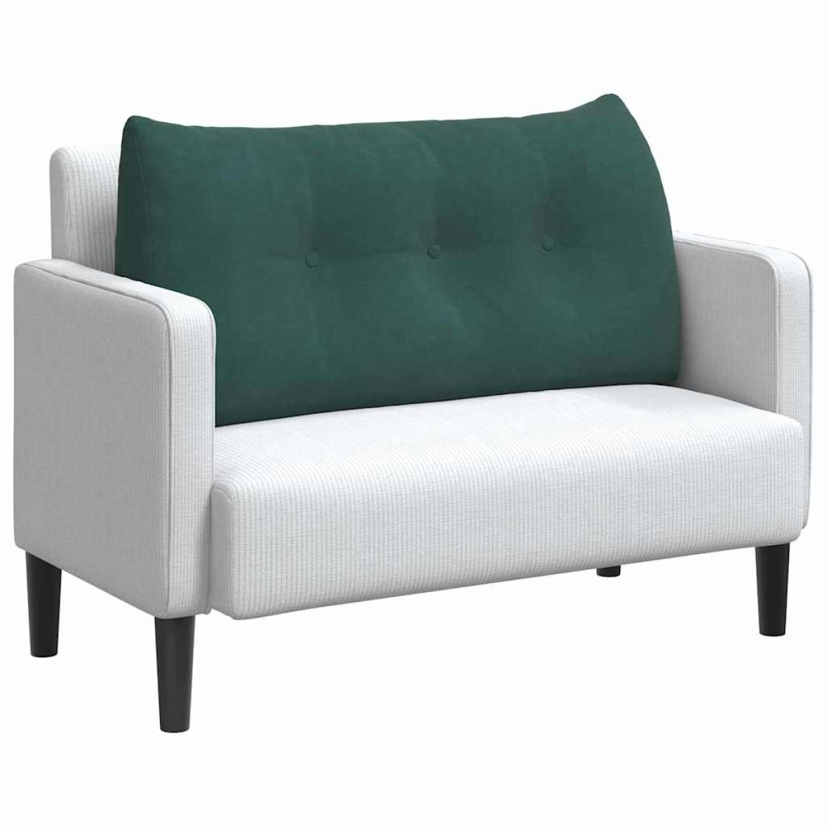vidaXL Μαξιλάρι Πλάτης Σκούρο Πράσινο 100 x 24 x 50 εκ Βελούδο