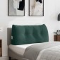 vidaXL Μαξιλάρι Πλάτης Σκούρο Πράσινο 100 x 24 x 50 εκ Βελούδο