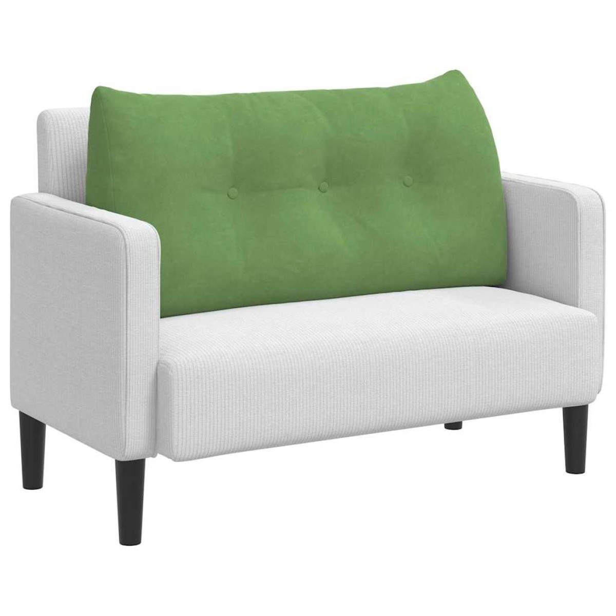 vidaXL Μαξιλάρι Πλάτης Ανοιχτό Πράσινο 100 x 24 x 50 εκ Βελούδο